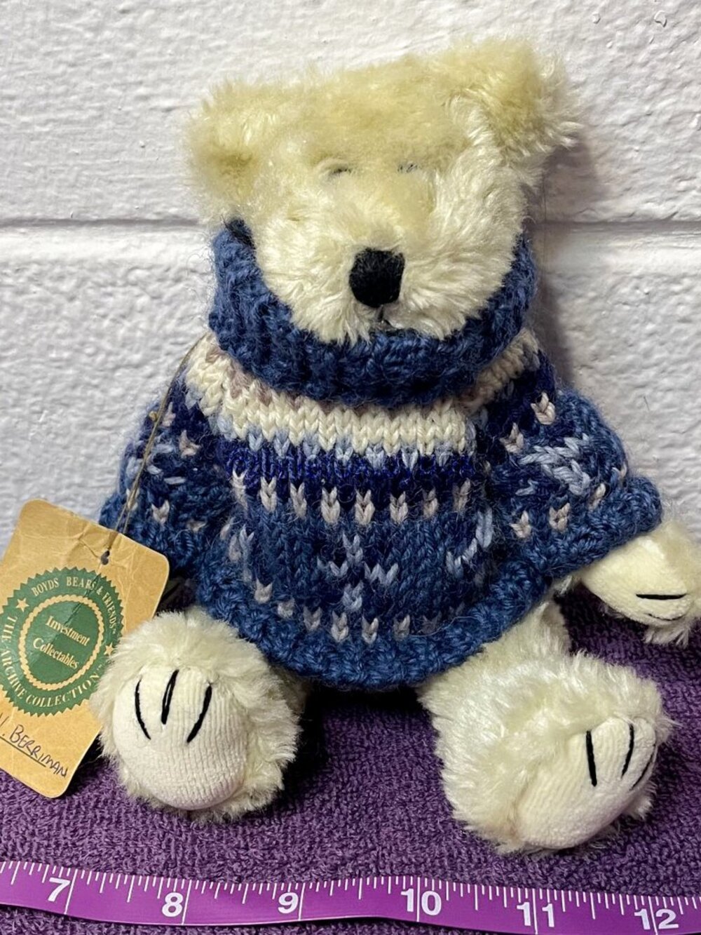 Boyds Bears Knut V Berriman Plush 91231 1997 Archive Collection Vintage WT ESSA